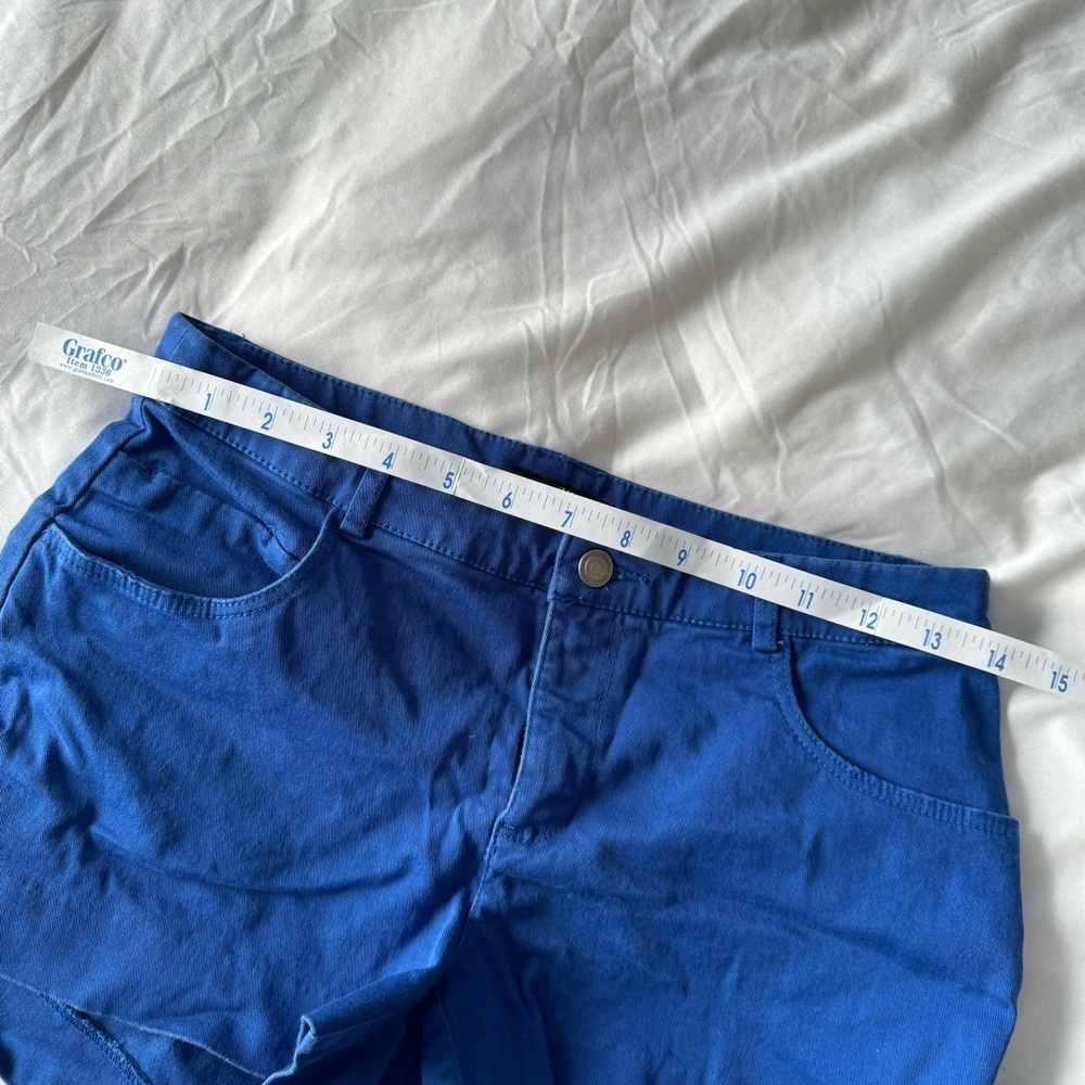 H&M Blue Twill Shorts, Size 8 - Picture 8 of 8